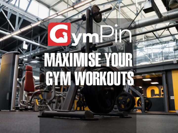 Maximise Your Gym Workouts with GymPin at a modern gym filled with workout equipment.