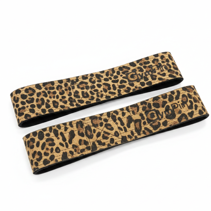 GymPin Padded Leather Weight Lifting Straps