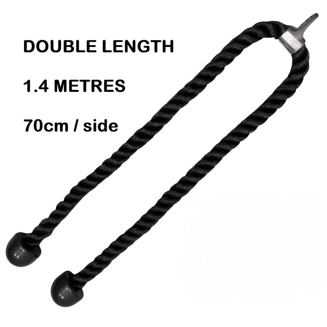 Tri-Grips Double Length ROPES | Tricep 1.4m LONG ROPES