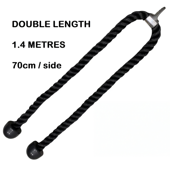 Tri-Grips Double Length ROPES | Tricep 1.4m LONG ROPES